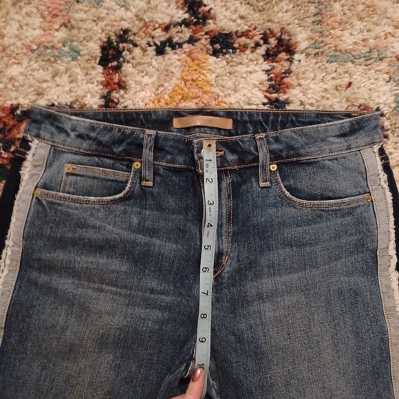 Joe's Jeans The Icon Mid Rise Skinny Crop • Tuxedo Stripe • Size 31 • EUC - Picture 7 of 11